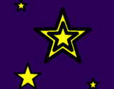Desenho Estrela pintado por arlett bn *