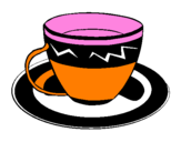 Desenho Taça de café pintado por aguilar