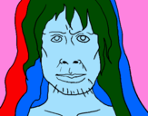 Desenho Homo Sapiens pintado por debi