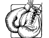 Desenho Luvas de boxe pintado por mona