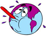 Desenho Aquecimento global pintado por selena gomes