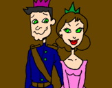Desenho Príncipe e princesa pintado por O futuro de Lucas motta 