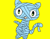 Desenho O gato momia pintado por miss cat*