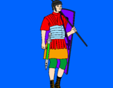 Desenho Soldado romano pintado por TALIÃO