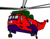 Desenho Helicoptero de resgate pintado por /~..ll