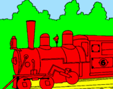Desenho Locomotiva  pintado por JOÃO VITOR