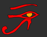 Desenho Olho de hórus pintado por zxrtd