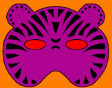 Desenho Tigre pintado por lucas