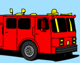 Desenho Camião de bombeiros pintado por Gregório