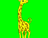 Desenho Girafa pintado por gabriel  ribero  borges