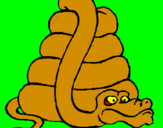 Desenho Serpente grande pintado por julia arielly buineo