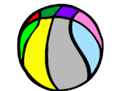 Desenho Bola de basquete pintado por Carolina