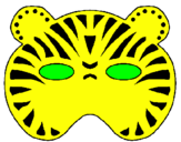 Desenho Tigre pintado por rafael