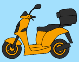 Desenho Ciclomotor pintado por Rodrigo