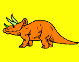Desenho Triceratops pintado por GIY 