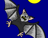 Desenho Morcego cão pintado por Rodas