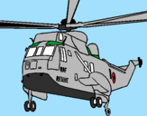 Desenho Helicoptero de resgate pintado por de thassio