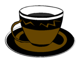 Desenho Taça de café pintado por rg
