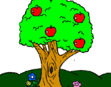 Desenho Macieira  pintado por Drica