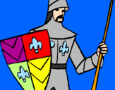 Desenho Cavaleiro da corte pintado por brendon