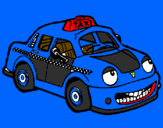 Desenho Herbie Taxista pintado por JUNIOR =]