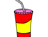 Desenho Copo de batido pintado por categoria bebidas