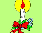 Desenho Vela de natal pintado por jordanna