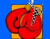 Desenho Luvas de boxe pintado por tiago