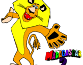 Desenho Madagascar 2 Alex 2 pintado por leão madagascar2