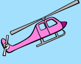 Desenho Helicóptero brinquedo pintado por Giovanna