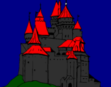 Desenho Castelo medieval pintado por leandro 