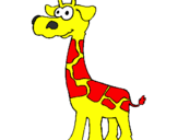 Desenho Girafa pintado por joão pedro da silva ramos