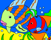 Desenho Peixes pintado por pap1