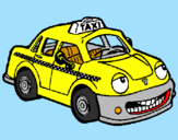 Desenho Herbie Taxista pintado por Vinicius