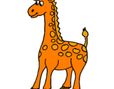 Desenho Girafa pintado por Renata