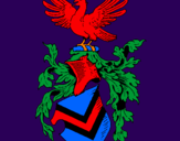 Desenho Escudo de armas e águia pintado por bruno