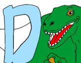 Desenho Dinossauro pintado por rekesss