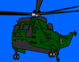 Desenho Helicoptero de resgate pintado por JUNIOR =]