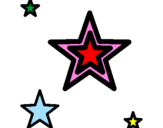 Desenho Estrela pintado por hello kityy