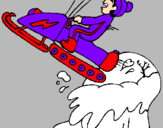 Desenho Salto com moto de neve pintado por spartagos