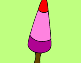 Desenho Gelado cone pintado por rafael