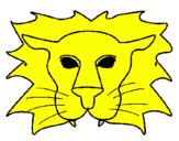 Desenho Leão pintado por miguel
