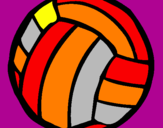 Desenho Bola de voleibol pintado por jutidee