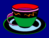 Desenho Taça de café pintado por mtvlove