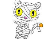 Desenho O gato momia pintado por ERICK
