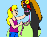 Desenho Cavalo vencedor pintado por Nathiely