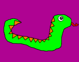 Desenho Serpente pintado por Rex