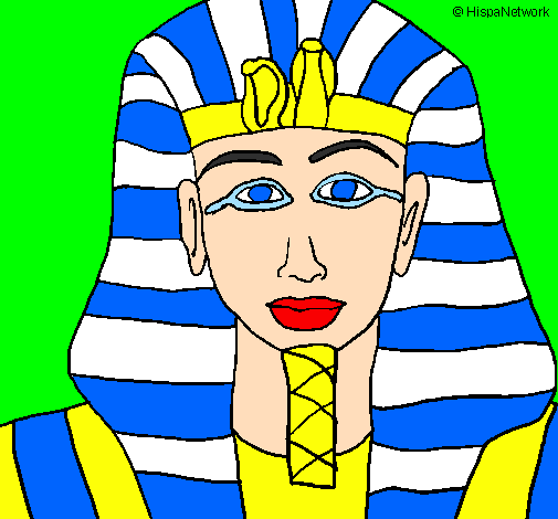 Desenho Tutankamon pintado por jose
