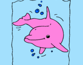 Desenho Golfinho pintado por loiuy