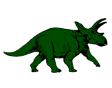 Desenho Tricerátopo pintado por maxi